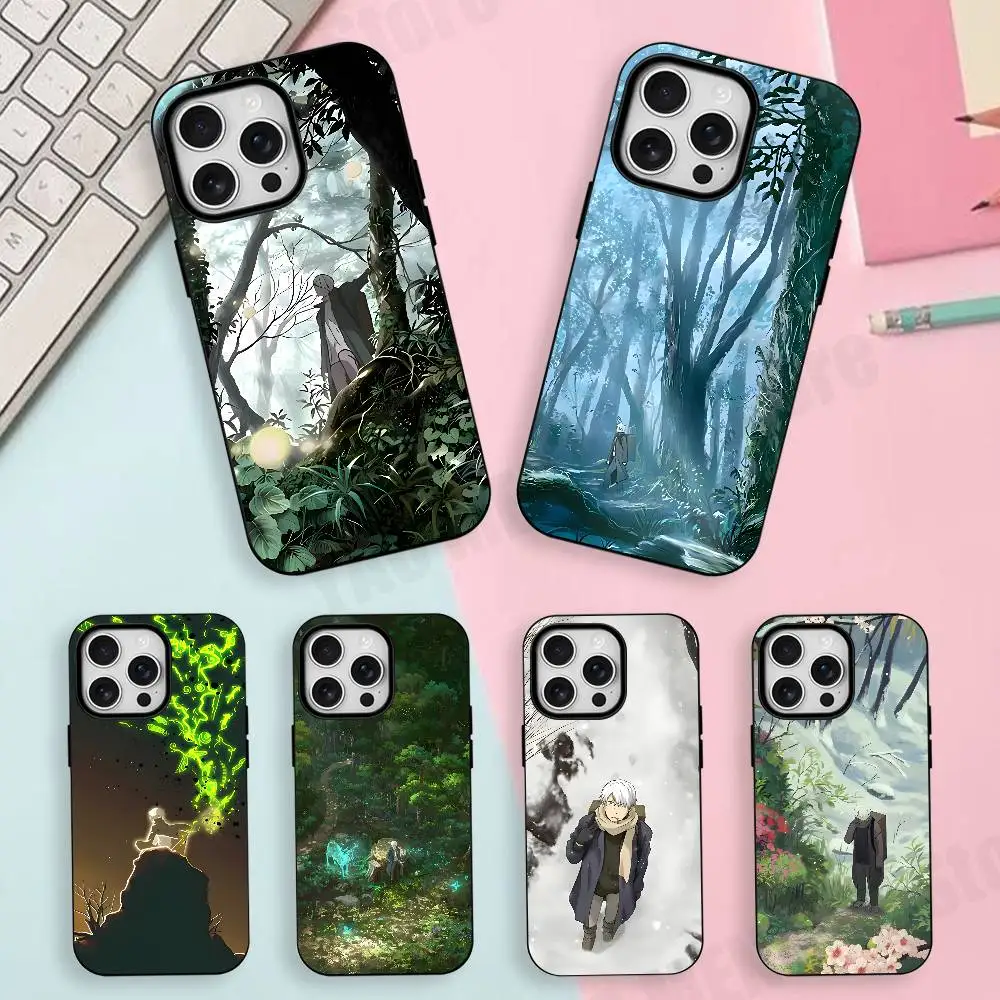 Anime Mushishi Frosted Soft Silicone For Phone Case For Iphone11,12,13,14,15,16,17 Pro Max Wireless Charge Magnetic Bumper Cover view 2
