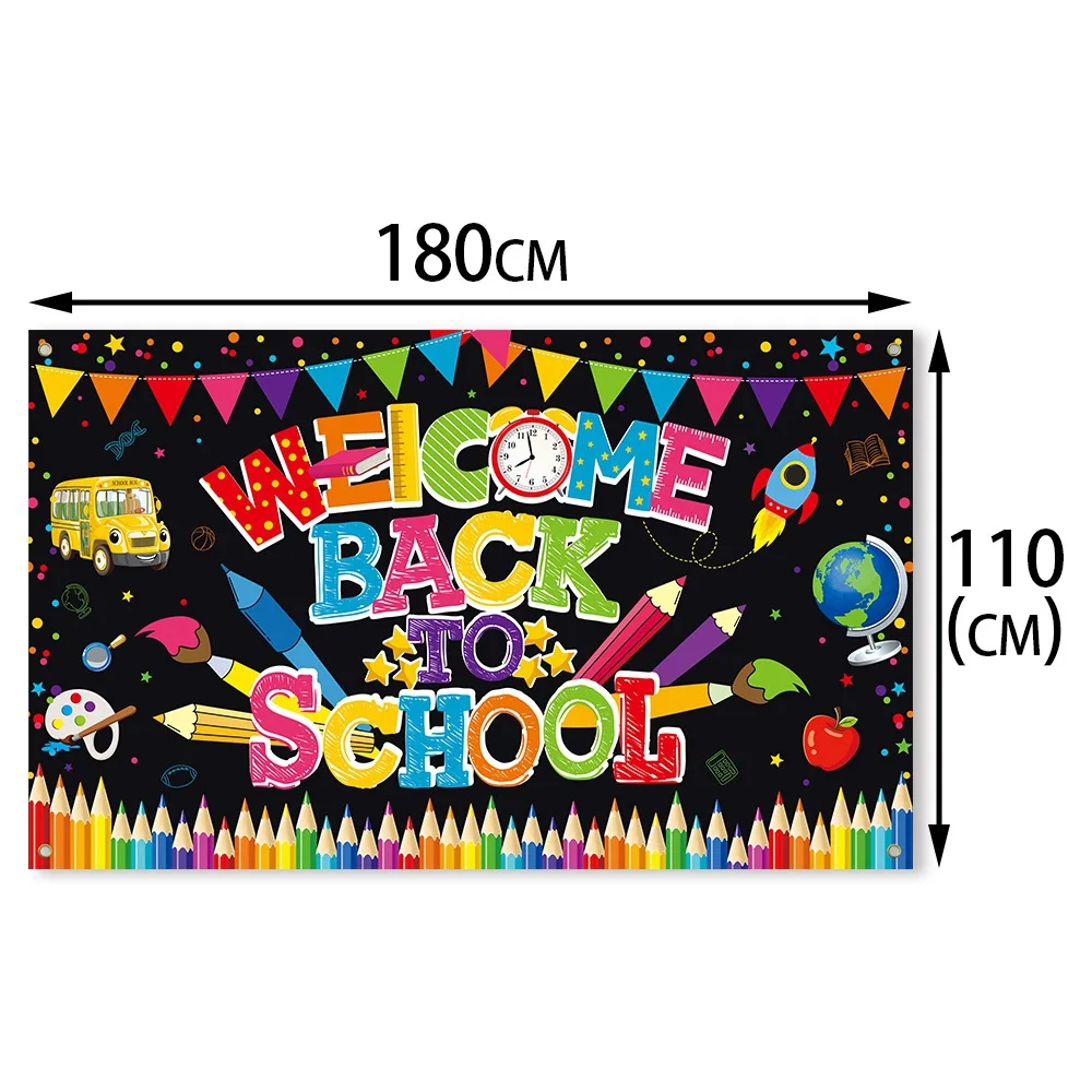 Back to School Bulletin Board Decorations Welcome Back Classroom Bulletin Board BackDrop,First Day of School Party Supplies