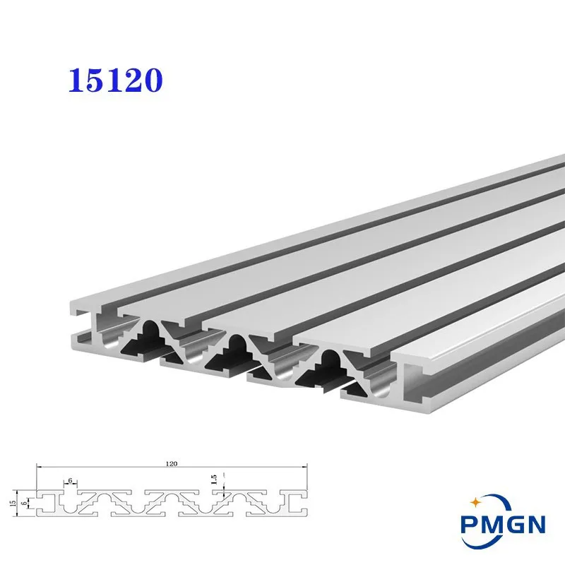 

15120 Aluminum Profile 15120 Extrusion Alloy 6063-T5 1-1000mm Length Anodized Linear Rail 15x120mm For CNC Parts DIY 3D Printer