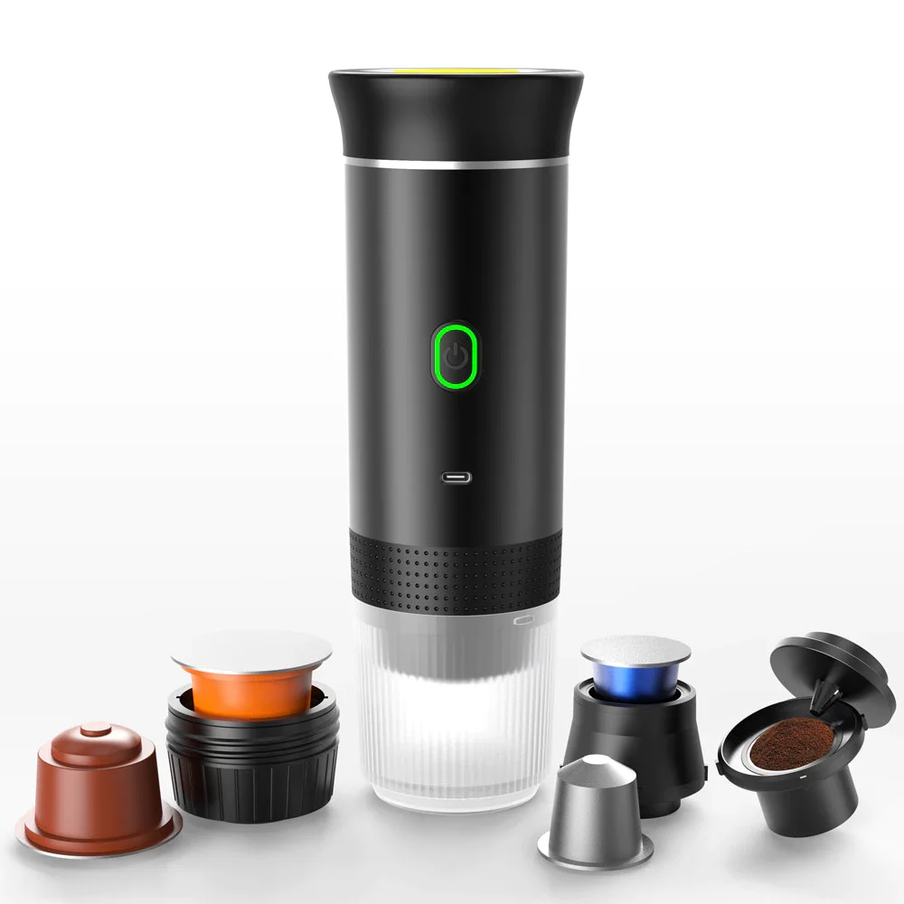 New Designed Coffee Maker USB Rechargeable Portable Self Cleaning Travel Capsule Smart Coffee Makers Small Espresso Machine