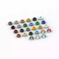 100PCS MOC Plate Round 1x1 With Open Stud 85861 28626 Bricks Assembles Particles Parts Toys Accessories Building Blocks
