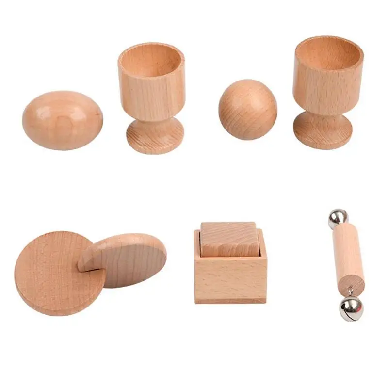 Interlocking Discs Toy Montessori Natural Beech Round Wood Baby Developmental Toys For Early Education Home Infant Toddle Gifts