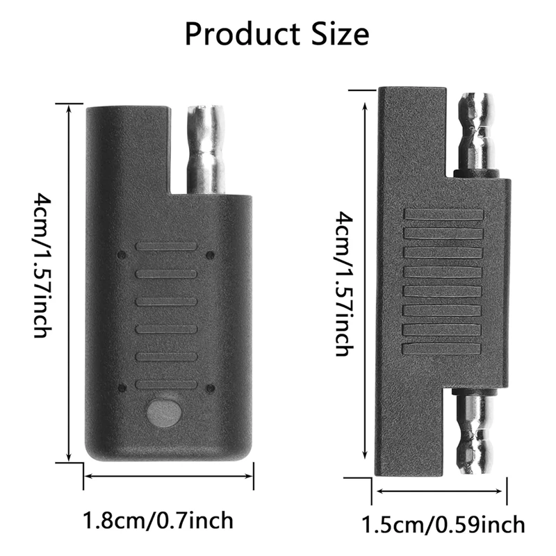 Разъем SAE для короткого замыкания со стандартным индикатором, Обратный адаптер полярности SAE, тестер шнура питания SAE, детектор солнечной панели