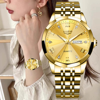 LIGE Fashion Women Watch Top Brand Luxury Creative Gold Steel Quartz Watches For Women Waterproof Sport Women's Bracelet Watch