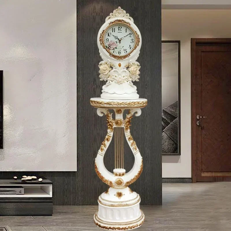 

Clock Living Room Large Clock European-Style Vertical Clock Floor TV Cabinet Decoration Modern Minimalist Creative Watch