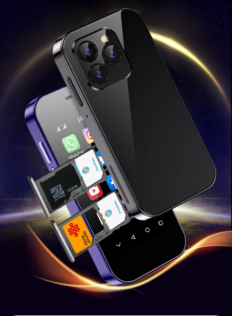 SOYES XS14 PRO 4G Small Smartphone 3.0inch 2GB RAM 16GB ROM Dual SIM MTK Type-C BT4.0 LTE 5MP 2000mAh Android Mini CellPhone