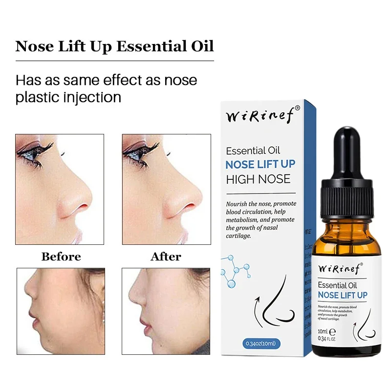 Nose Lift Up Essential Oil Nasal Up High Heighten Rhinoplasty Shaping Beauty Nose Shaper Natural Care Serum Oils