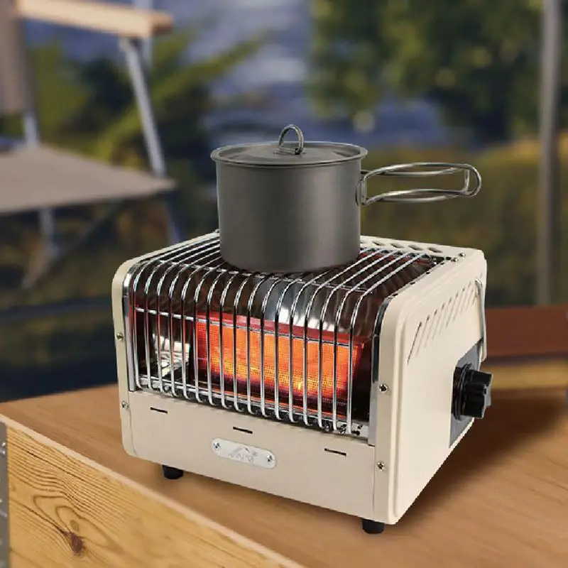 Mini Card Stove Camping Heater Cooking Kits Lightweight Warming Stove Card Magnetic Stove Gas Tan Portable Cassette Furnace