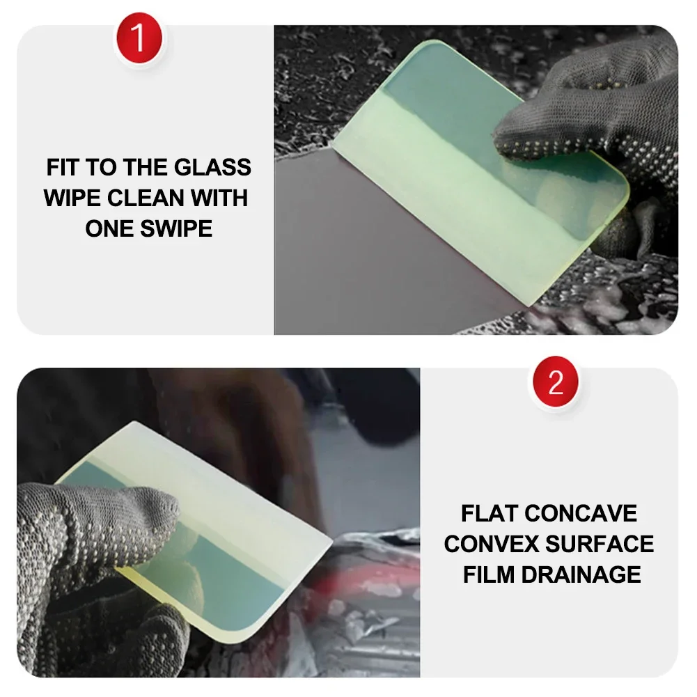 Auto Film Verpackung Werkzeug Film Schaber Fenster Tönung Tapete Schützende Weiche Bull Sehne Auto Glas Sauber Transparent Schaber – Detail 6
