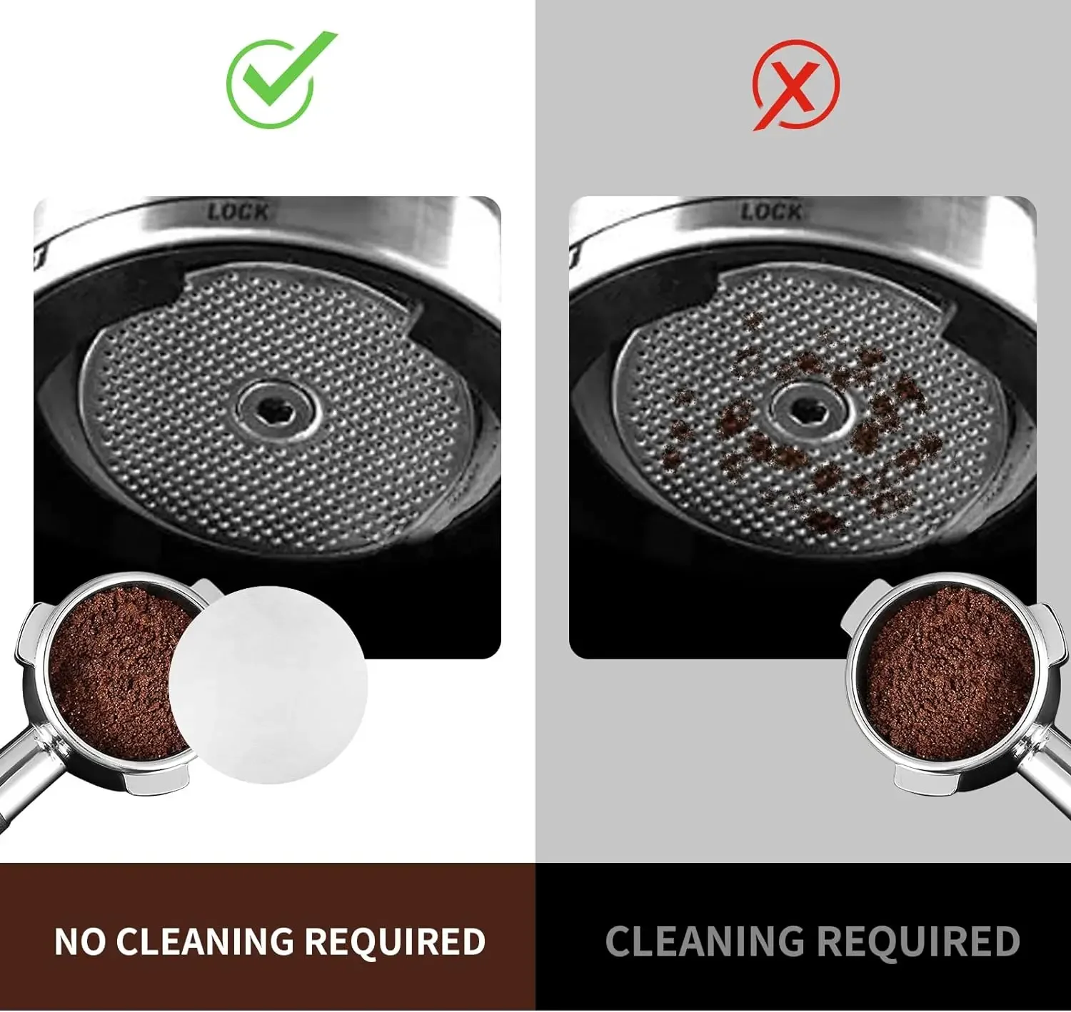 500 шт. бумажный фильтр для кофе, 58 мм, неотбеленный фильтр для эспрессо, шайба, портафильтр, бумага, совместимая с Breville Barista,