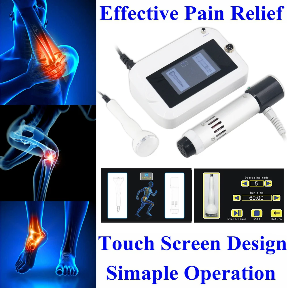 300MJ Shockwave Therapy Machine With 7 Heads Effectively Relieve Knee Joint Pain Shock Wave Equipment 2In1 Ultrasound Device