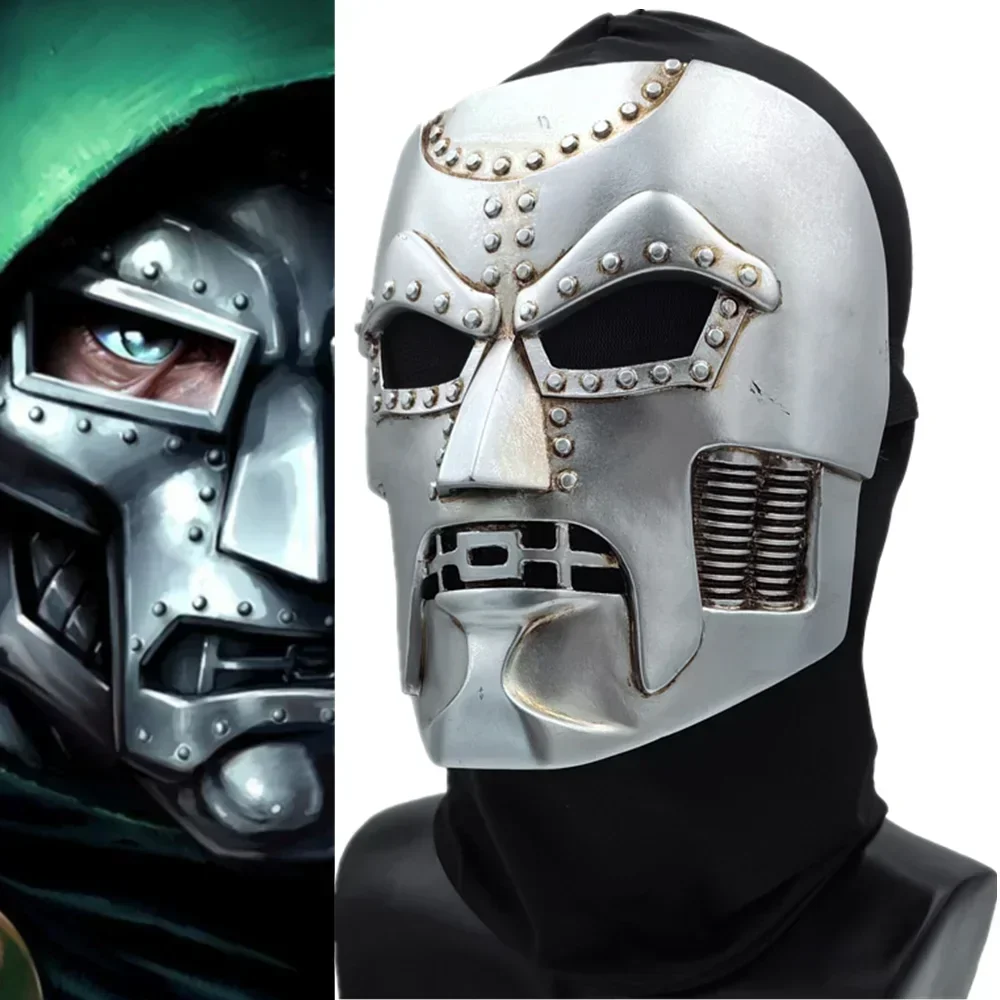

Dr Doom Mask Cosplay Adult Unisex Full Face Masks Doctor Doom Halloween Costume Props