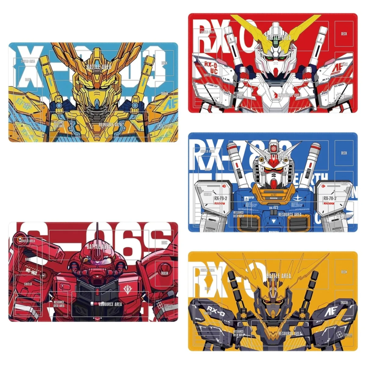 600*350*2mm BANDAI Anime Game Gundam GCG DIY Card Playmat Cartoon
