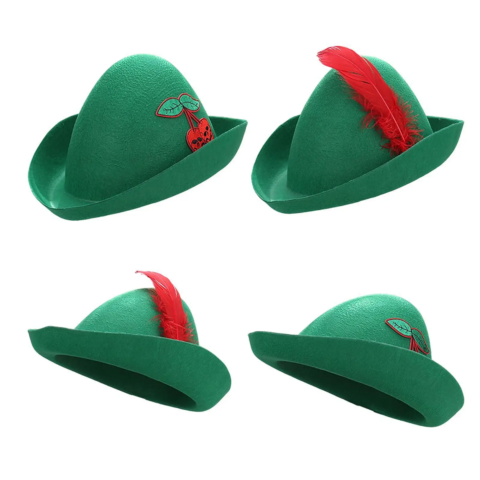 Felt Robin Hood Hat Novelty Costume Accessory for Cosplay Halloween Carnival