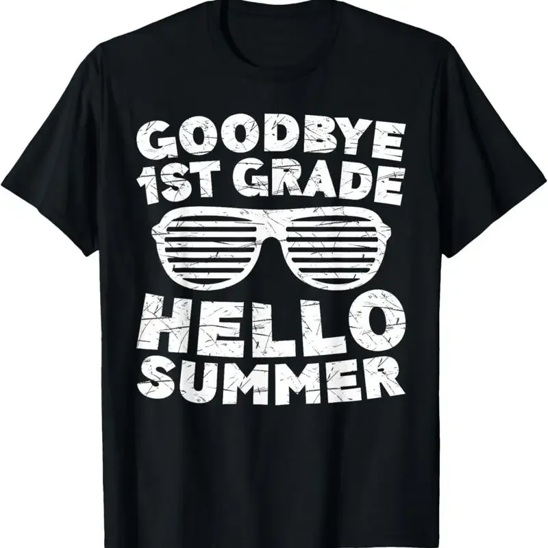 Goodbye 1St Grade Hello Summer T Shirt First Graduate