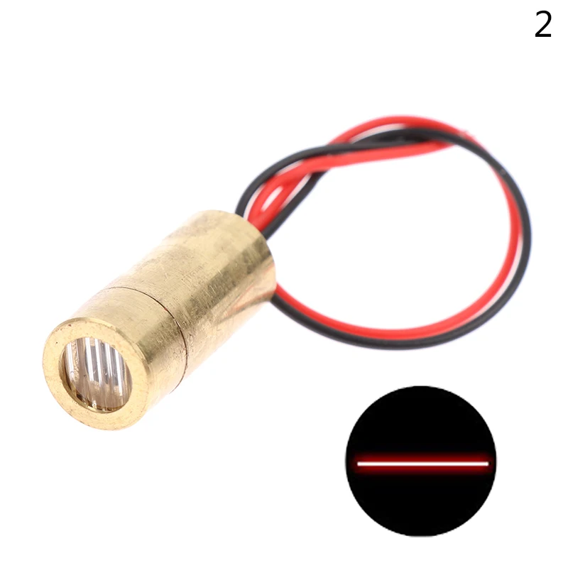 Testa Laser in rame 650nm 9mm 3V 50mW modulo diodo Laser a croce Laser rosso