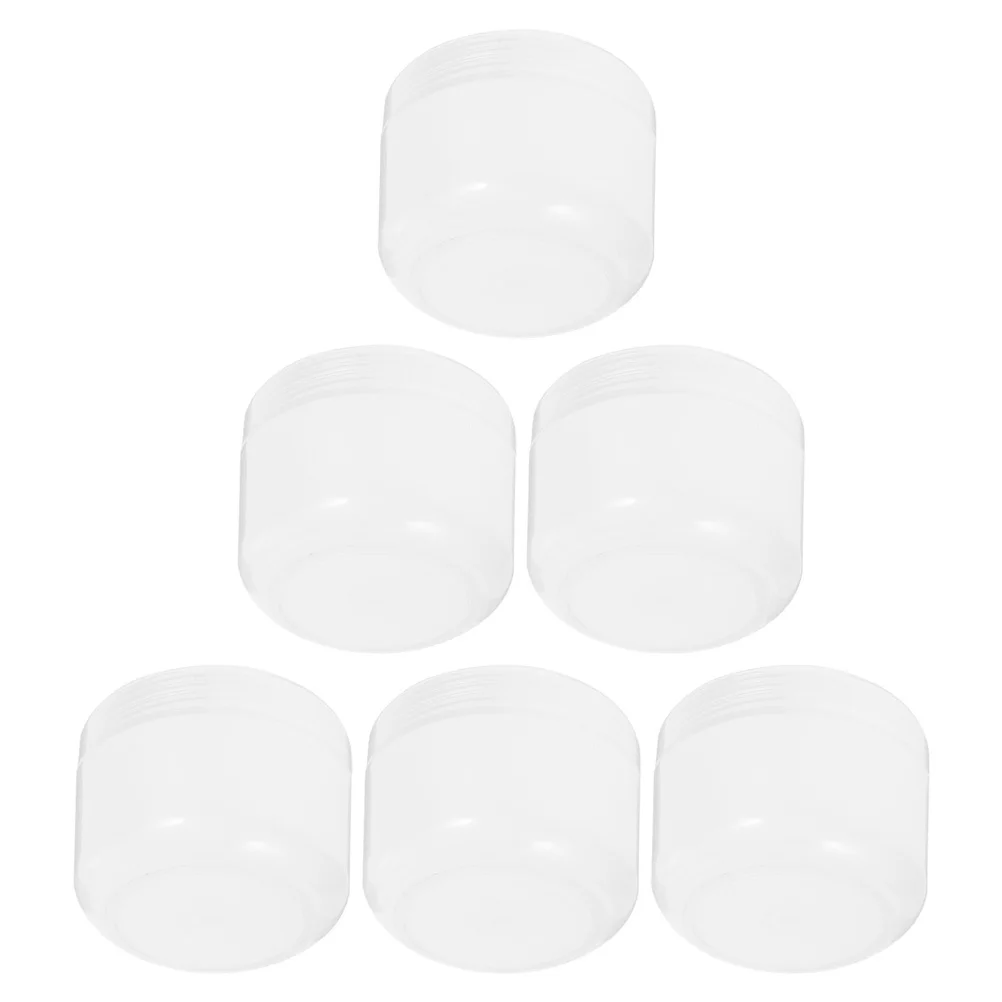 

6pcs Refillable Empty Cream Containers Travel Jars Small Storage Jars With Lids For Lotions Creams Powders 200G Wide Mouth