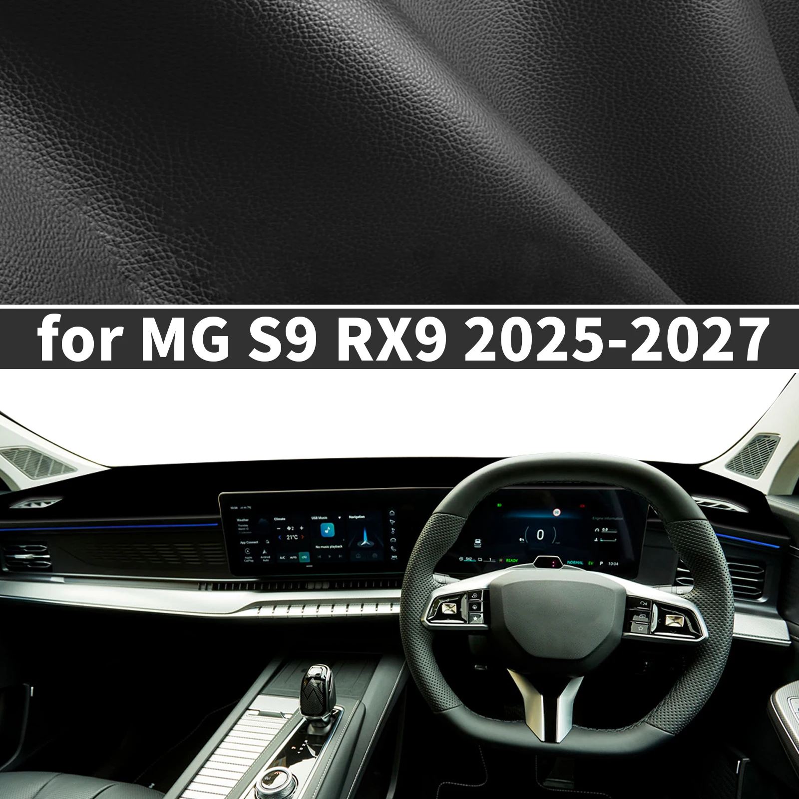 

for MG 9 S9 RX9 QS 2025 2026 PHEV EV fit Dashboard Cover Sun Shade Dash Mat Anti‑Glare Anti‑Reflection Carpet Dash Pad Dashmat