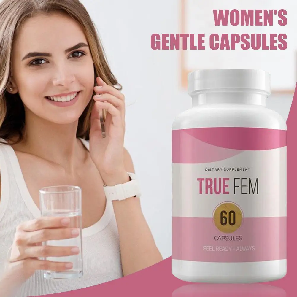 

Women Balance Capsules Natural Plant Extract Gentle Regulation Easy Absorption Friendly For Vegetarian 60 Capsules