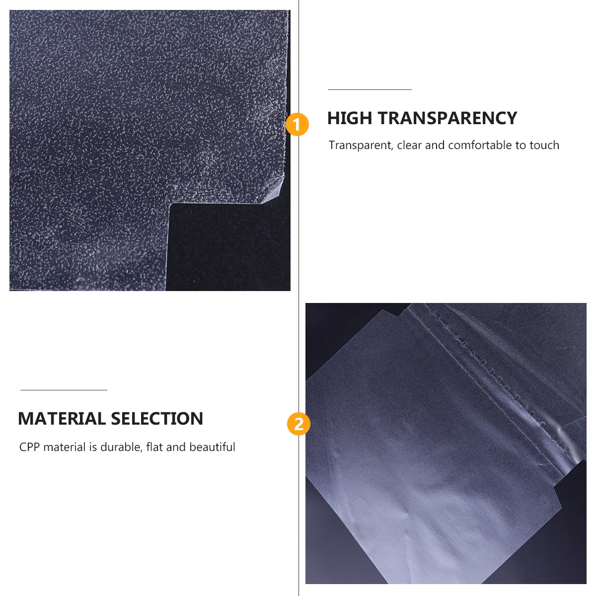 10 Pcs Book Cover Sleeve Self-adhesive Protector Textbook Plastic Transparent Clear Covers