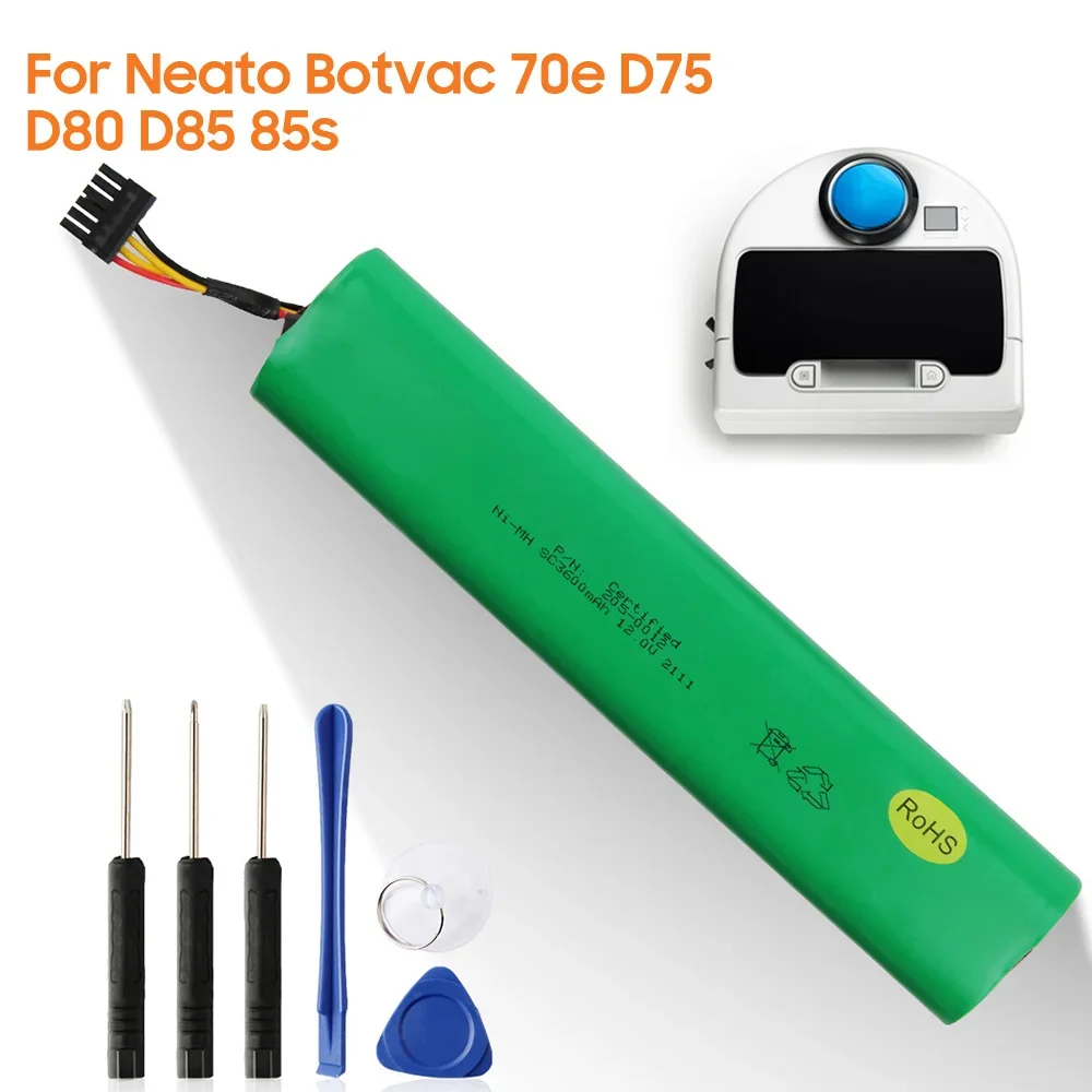 

Replacement Battery For Neato Botvac D80 D8 D85 85s 70 70e D75 D7500 205-0012 Sweeping Robot 3600mAh