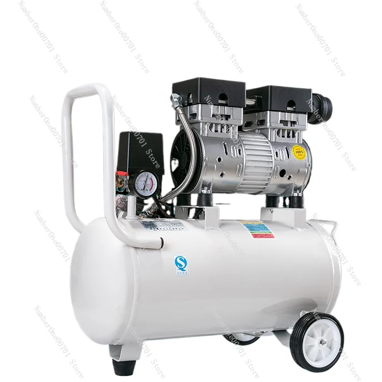 Air Compressor Air Pump Small 220V Woodworking High Pressure Household Oil-Free Mute Decoration Spray Paint Air Compressor