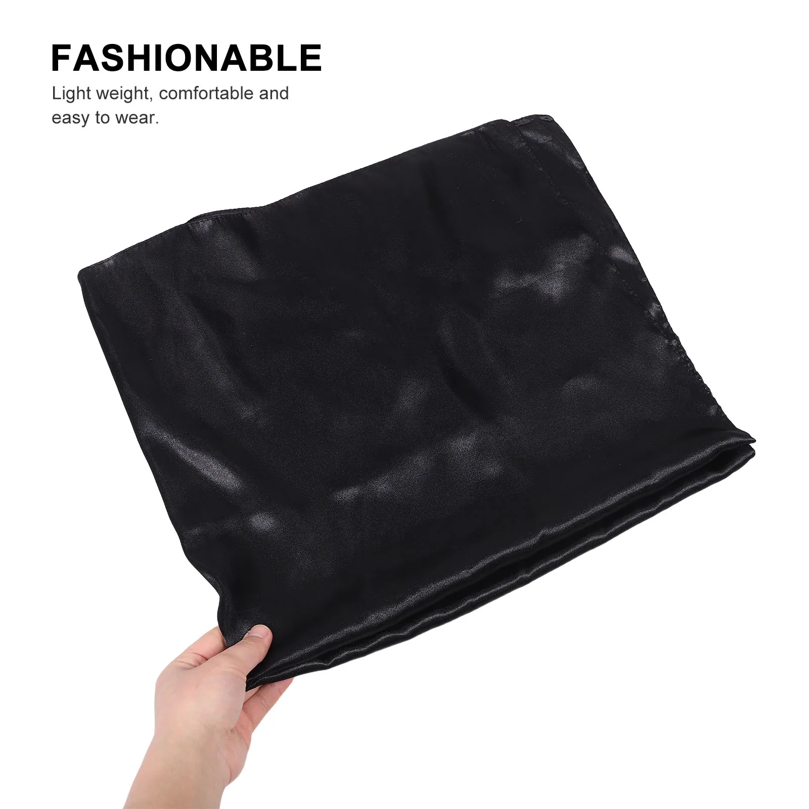 

Solid Color Polyester Scarf Elegant Women Neck Head Scarf Large Size Stylish Versatile Hair Wrap Fashion Accessories