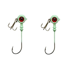 Anzuelos Jig Head ojo de pez – Luminoso ancho vástago para vinilo