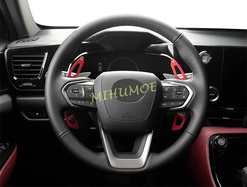 Aluminum Steering Wheel Paddle Shifter Extension Trims For Lexus RX NX UX LX ES LS RZ LM 200 250 300 350 450 Red Accessories