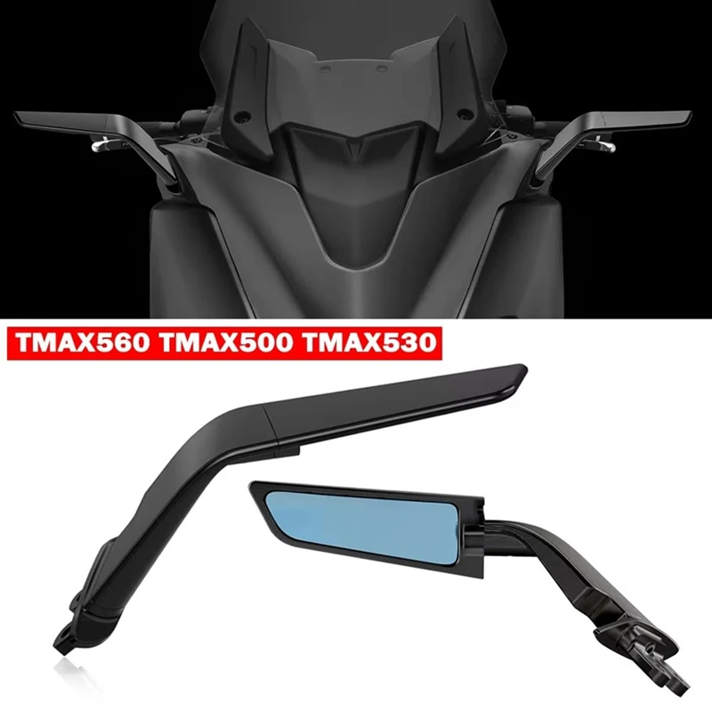 

For Yamaha TMAX560 TMAX 500 TMAX530 TMAX 530 2022-2024 Motorcycle Rear View Mirror Rotatable Fixed Mirrors Sports Mirror