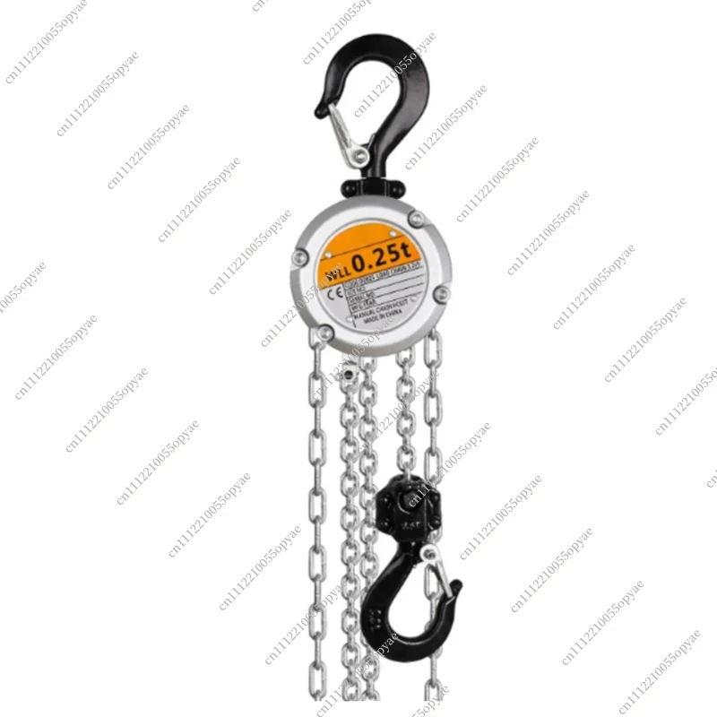 0.25T Mini Aluminum Hand Chain Hoist Portable Manual Chain Block Suitable for Garage Warehouse Lifting