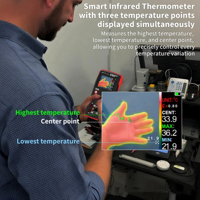 Super Sale ZOYI ZT-R01 Electric Measurement Thermal Imager and Multimeter 2 in 1 for Industrial Power Floor Heating Circuit Boa