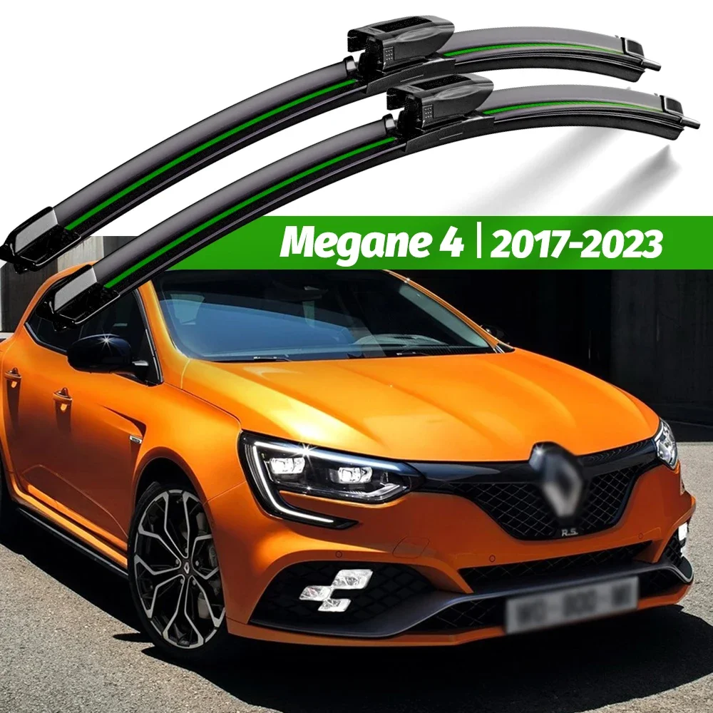 

Wiper LHD Front Wiper Blades For Renault Megane 4 2017 - 2023 Windshield Windscreen Window Rain Brushes 24"18" Accessories