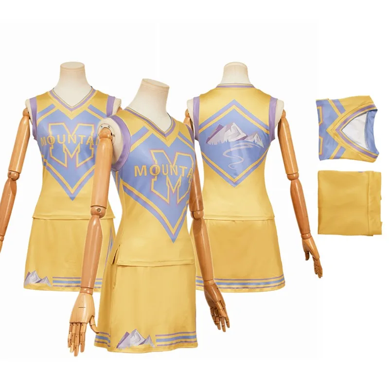 

Addison Cosplay 2025 Zombies 4 Costume Adult Women Top Skirts Fantasia Cheerleading Dress Outfits Halloween Carnival Party Suit