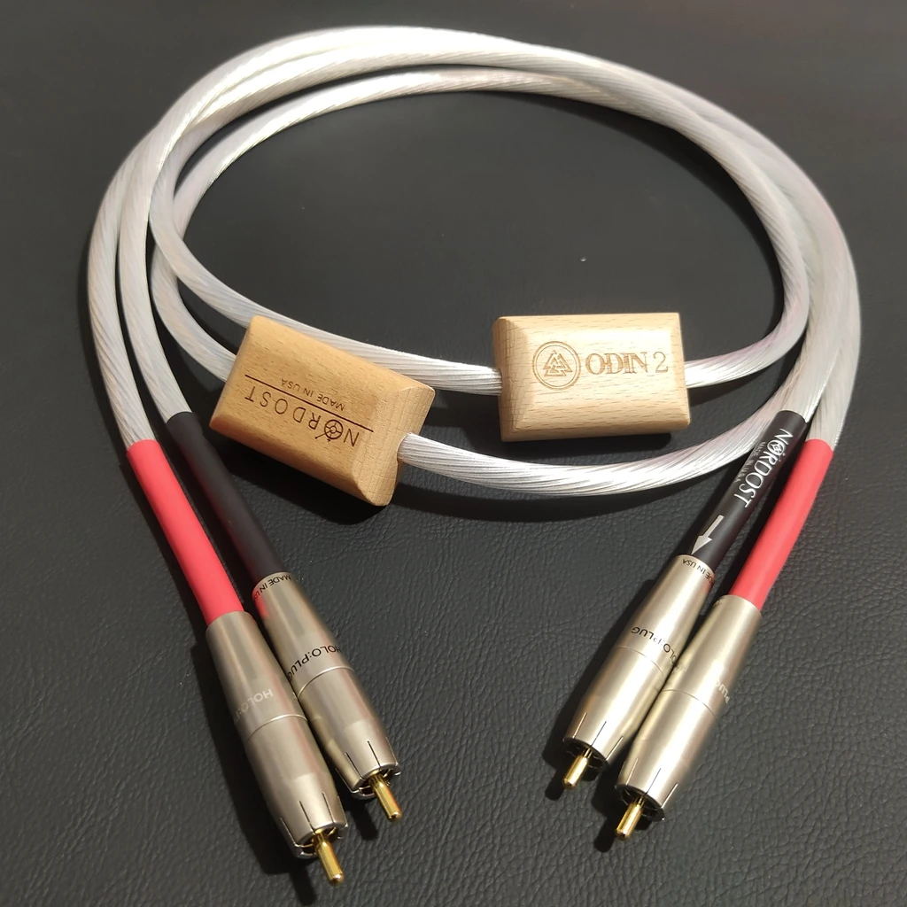 Nordost Odin2 Genuine U.S. Audiophile grade Silver RCA Cable for HiFi Amplifier CD Player Interconnects line 1pair