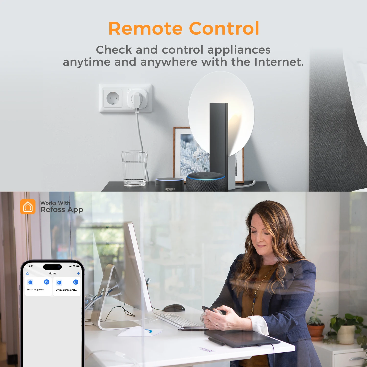 Refoss 16A WiFi Smart Plug إصدار الاتحاد الأوروبي HomeKit متوافق مع الموقت الجدول الزمني التحكم عن بعد يدعم Alexa Google Assistant