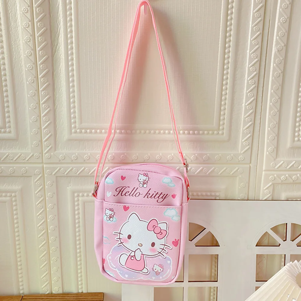 Sanrio Crossbody Bags Shoulder Messenger Bags Cute Cartoon Portable Backpacks Hellokitty Cinnamorol Kawaii Coin Pouch for Girls