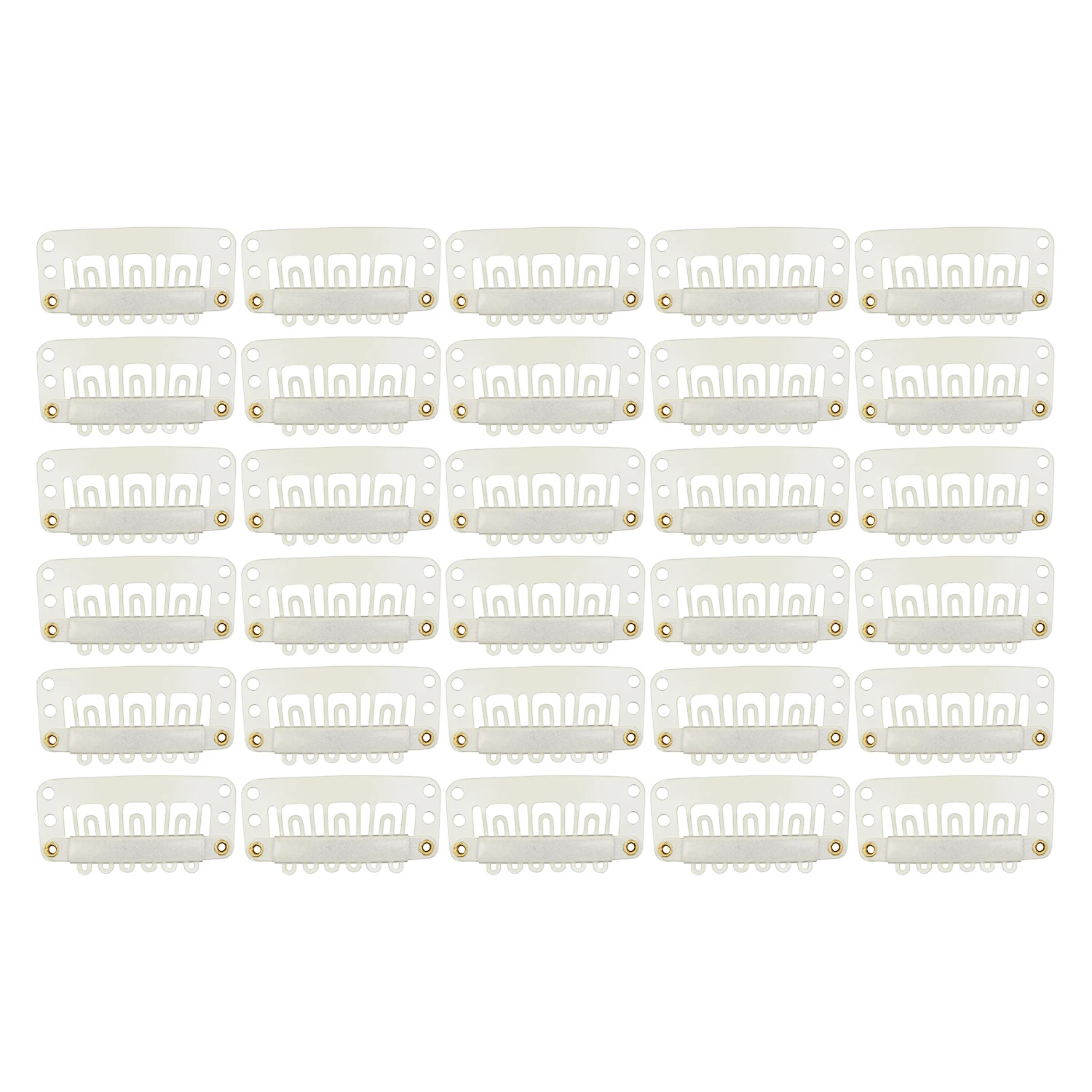 

100 шт., зажим для наращивания волос, 32 мм, зажим с силиконовой застежкой на спине, расческа для волос, зажим для парика, аксессуары для наращивания волос