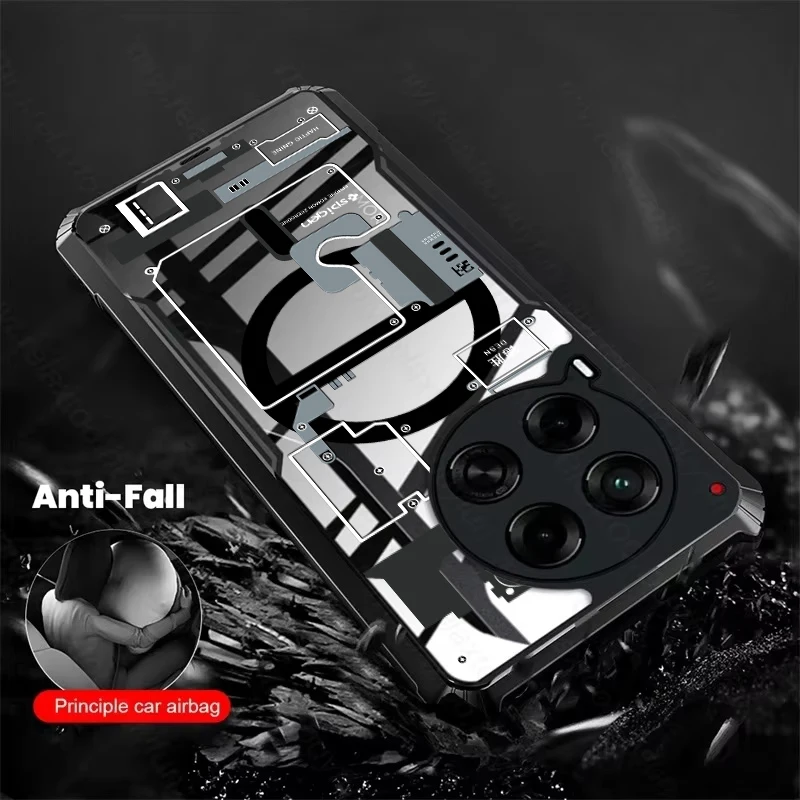 For Tecno Camon 30 4G 5G 20 Pro 4G 5G 20s Pro 18P 17 Pro 16 Pro 16SE 16 Premier Shock Fall Prevention Transparent Case No.19