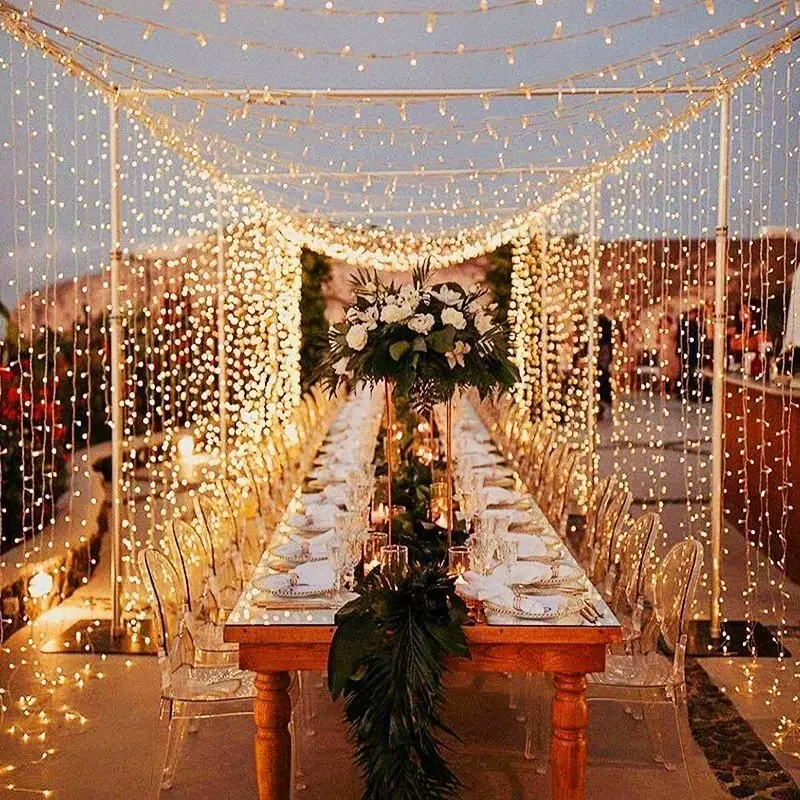 Garland Wedding Fairy Light LED Christmas Light USB Plug Curtain String Lamp Holiday Decor Party Birthday Wall Decoration