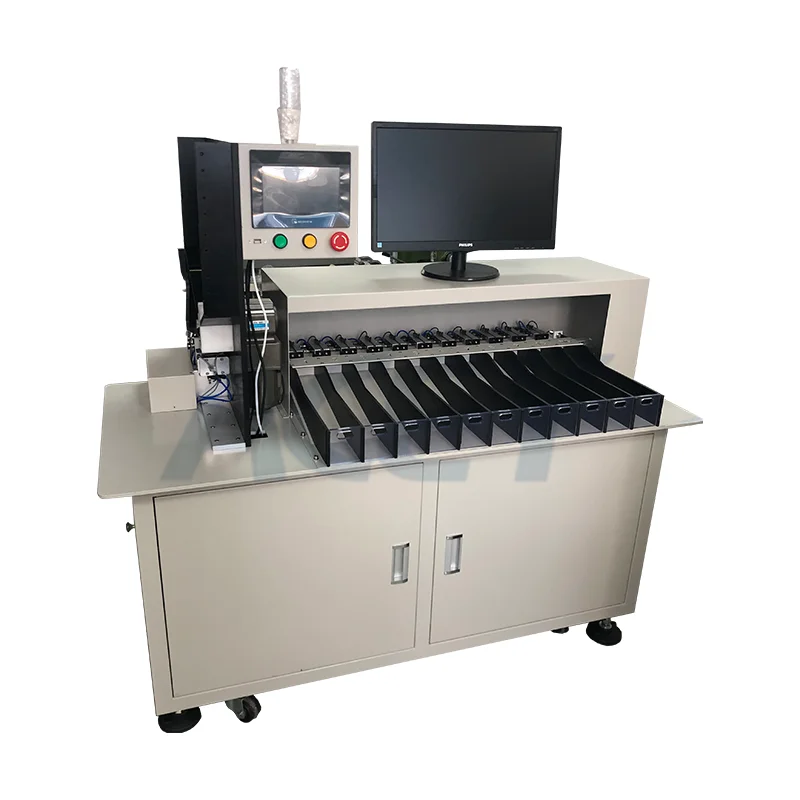 Automatic 18650 21700 11 Channels  Sort Machine Insulation Paper Sticker for  Pack