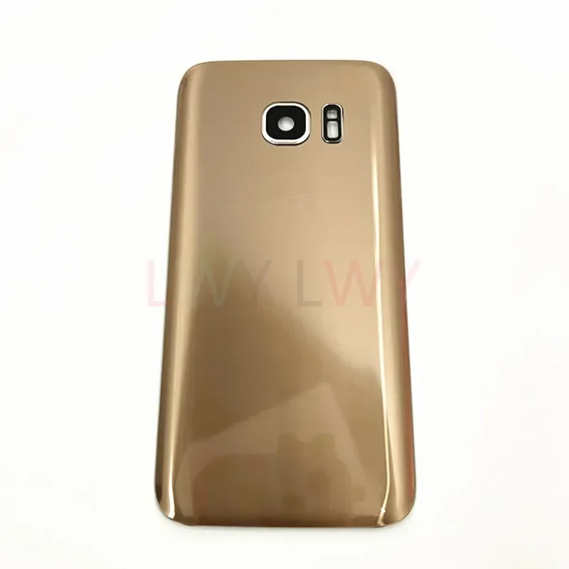 For Samsung Galaxy S7 G930 G930F S7 Edge G935 Battery Back Cover Rear Door 3D Glass Panel Housing Case  Camera Lens