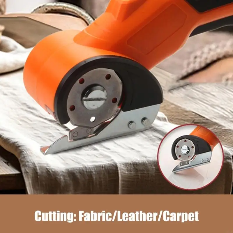 Cordless Electric Fabric Scissors Powered Cloth Cutting Machine For Fast Textile Trimming With Safety Guard M4YD