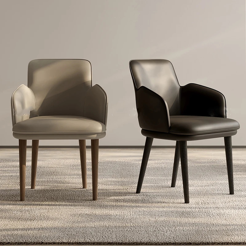 

Wooden Nordic Dining Chairs Modern Restaurant Vanity Luxury Dining Chairs Hotel Space Saving Clear Sillas Postmodern Furniture