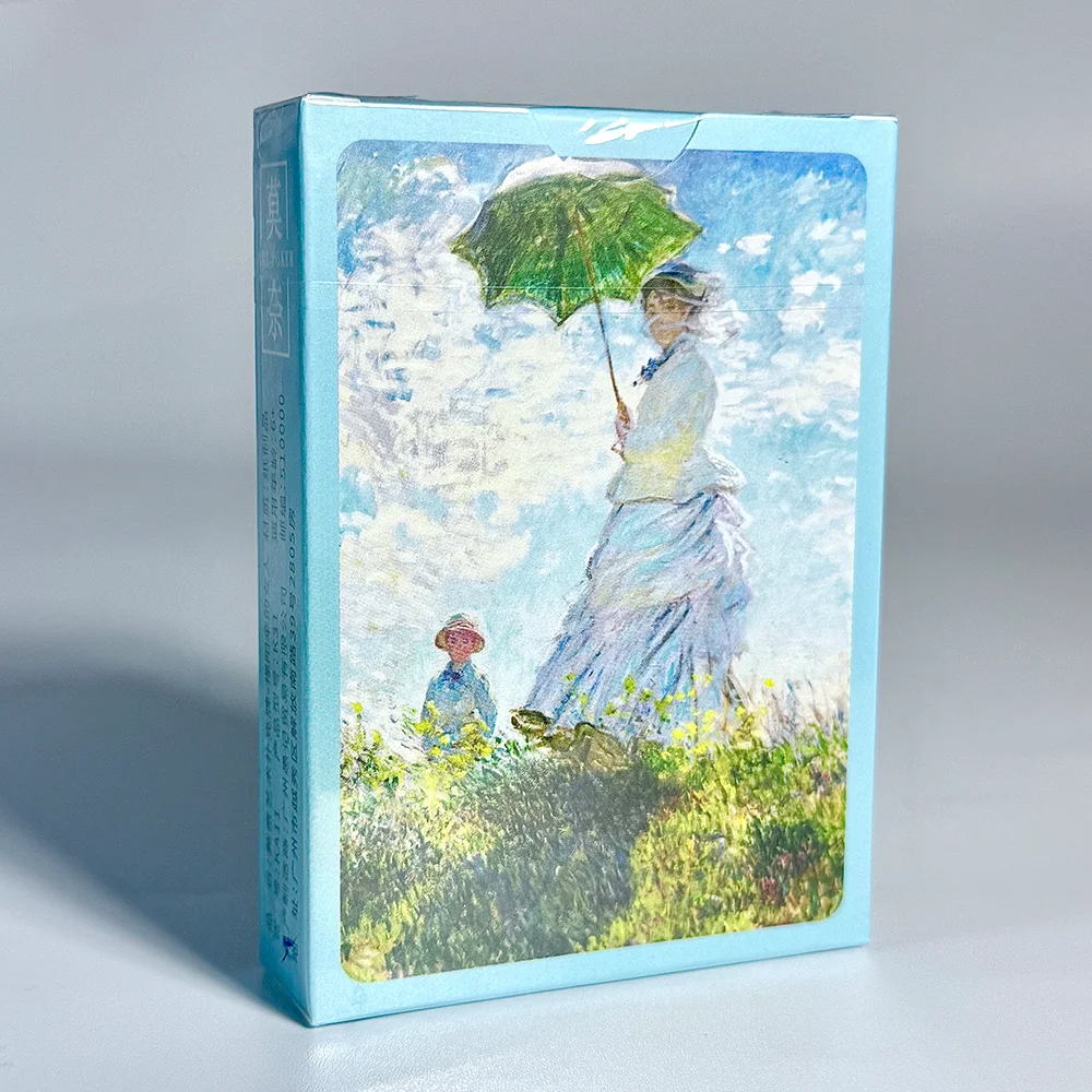 Série de peinture à l'huile artistique, cartes à jouer, Poker Vintage, pont de cartes étanche pour fêtes, rassemblements et collections