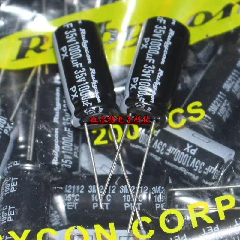 Takefast 2026  NEW RUBYCON px 35V1000UF 10X20 105 degrees 1000UF/35V high frequency low resistance and long life px 1000Uf 35v