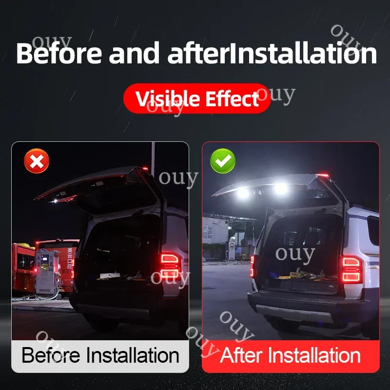 For Toyota Land Cruiser 250 2024~ 2026 Prado LC250 1958 Lexus GX550 Tailgate Warning Light Trunk Lighting,Upgraded Accessories