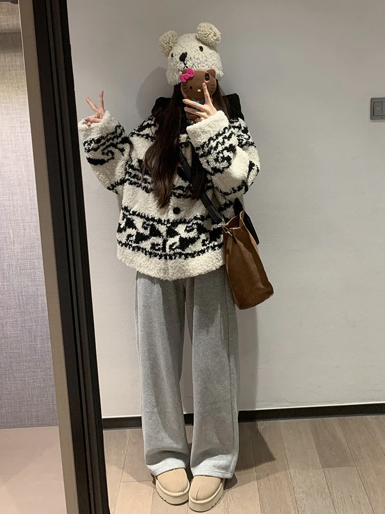 Nowa damska kurtka z futra jagnięcego Thiened na jesień i zimę 2025, ciepły płaszcz w małym rozmiarze, koreańska wersja ze stójką, odzież wierzchnia.