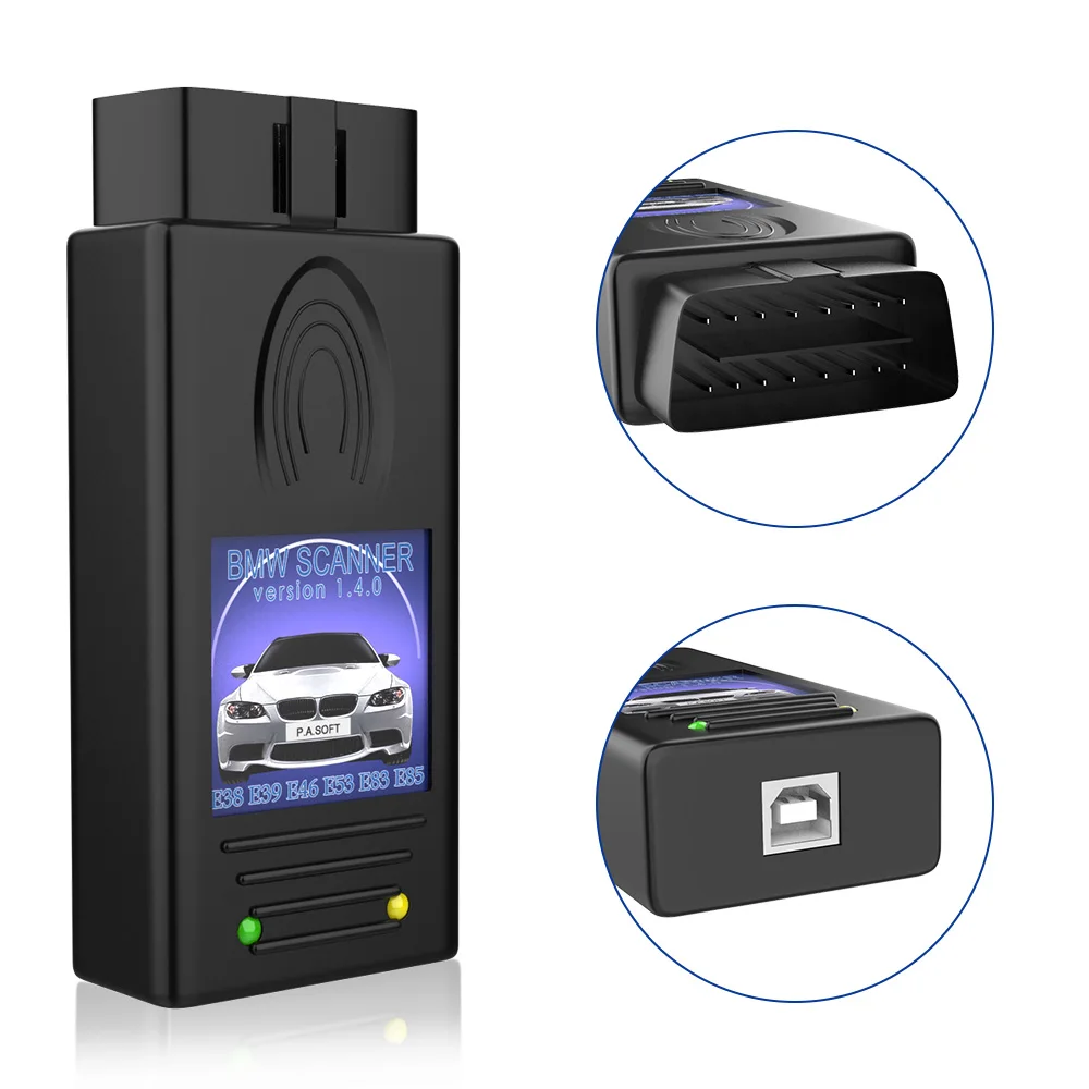 Car Diagnostic Scanner USB Diagnostic Interface For BMW  Scanner 1.4.0 Multi-Function Unlock Version For Windows XP