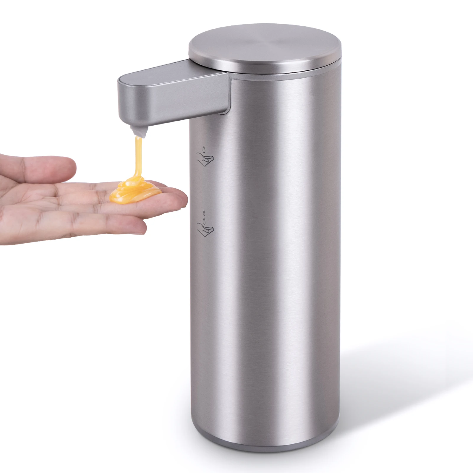 

﻿ Automatic Soap Dispenser Stainless Touchless Rechargeable Hand Sanitizer Shampoo Detergent Dispenser for Kitchen Bathroom Toil